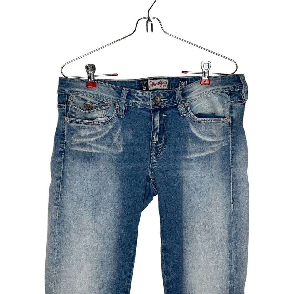 The Akoo Women's Jeans Comfort Stretch Low Rise Medium Wash Pants Sz. 28 - Picture 4 of 10